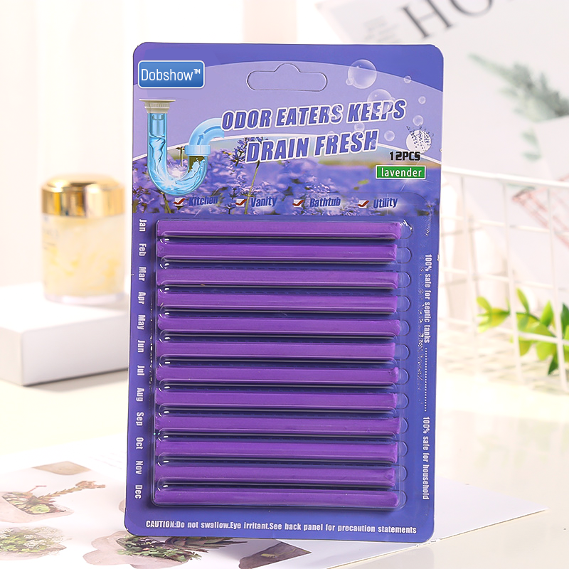 (✨Hot Sale Now) Dobshow™ 12/set Pipe Cleaning Sticks Oil Decontamination Kitchen Toilet Bathtub Drain Cleaneer