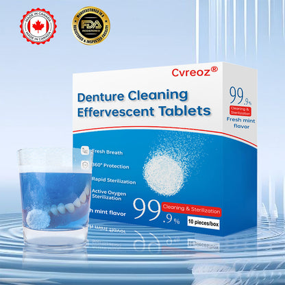 Cvreoz® Denture Cleaning Effervescent Tablets🦷
