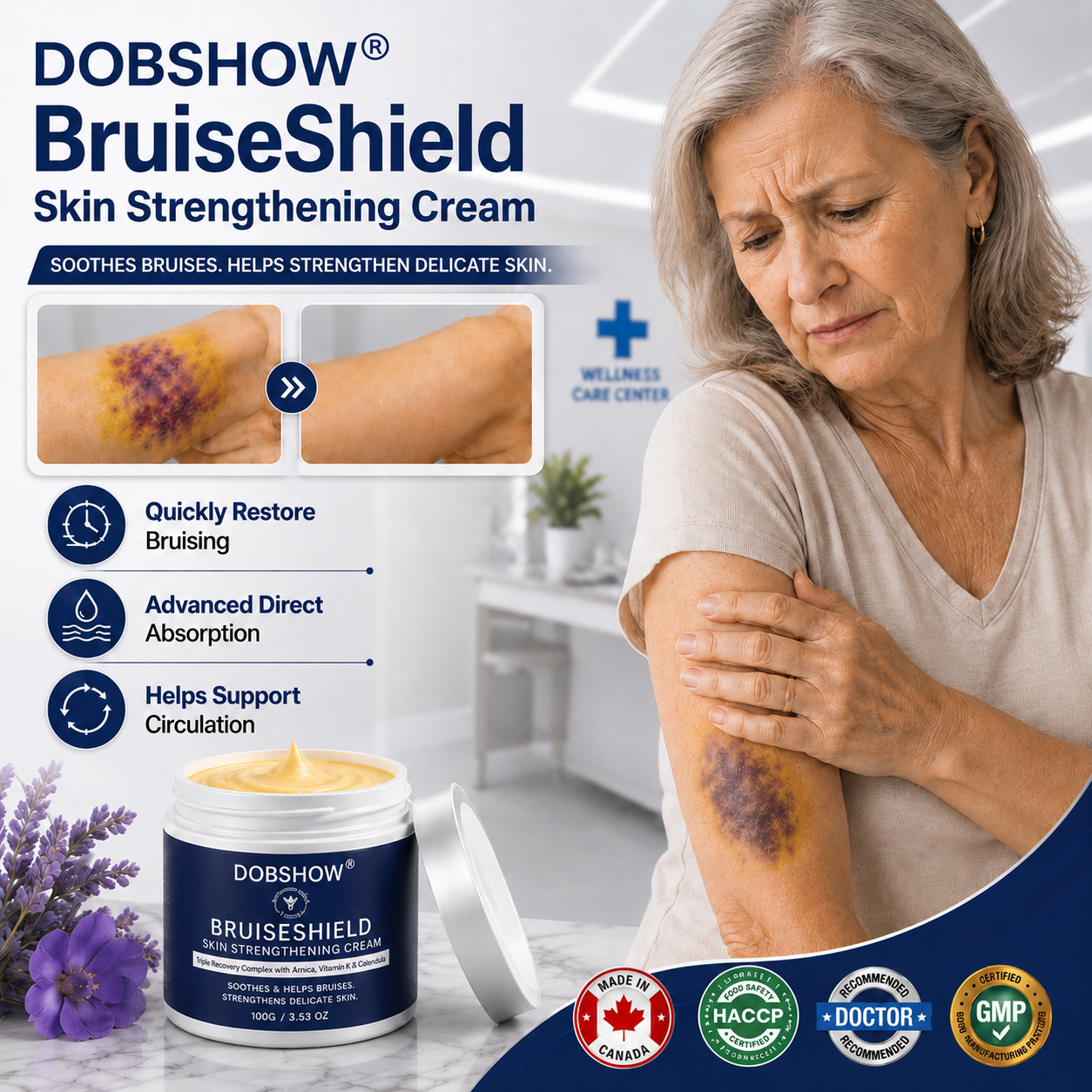💥Dobshow® BRUISESHIELD Skin Strengthening Cream