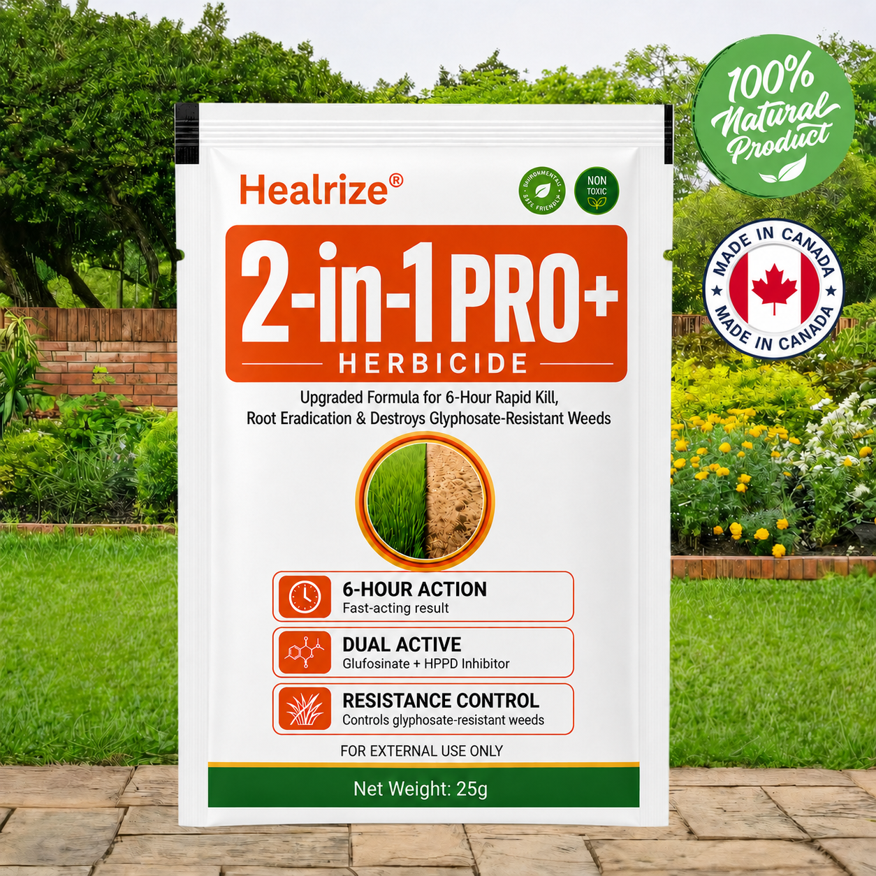 🔥Healrize® Advanced 2-in-1 Pro+ Herbicide | Upgraded Formula for 6-Hour Rapid Kill, Root Eradication & Destroys Glyphosate-Resistant Weeds