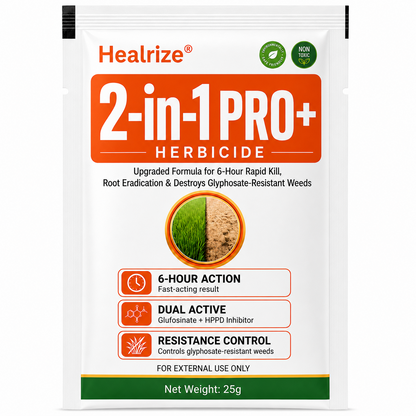 🔥Healrize® Advanced 2-in-1 Pro+ Herbicide | Upgraded Formula for 6-Hour Rapid Kill, Root Eradication & Destroys Glyphosate-Resistant Weeds