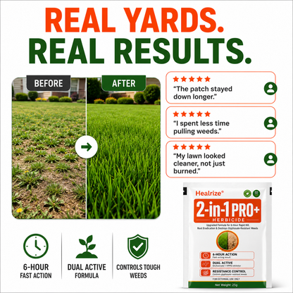 🔥Healrize® Advanced 2-in-1 Pro+ Herbicide | Upgraded Formula for 6-Hour Rapid Kill, Root Eradication & Destroys Glyphosate-Resistant Weeds