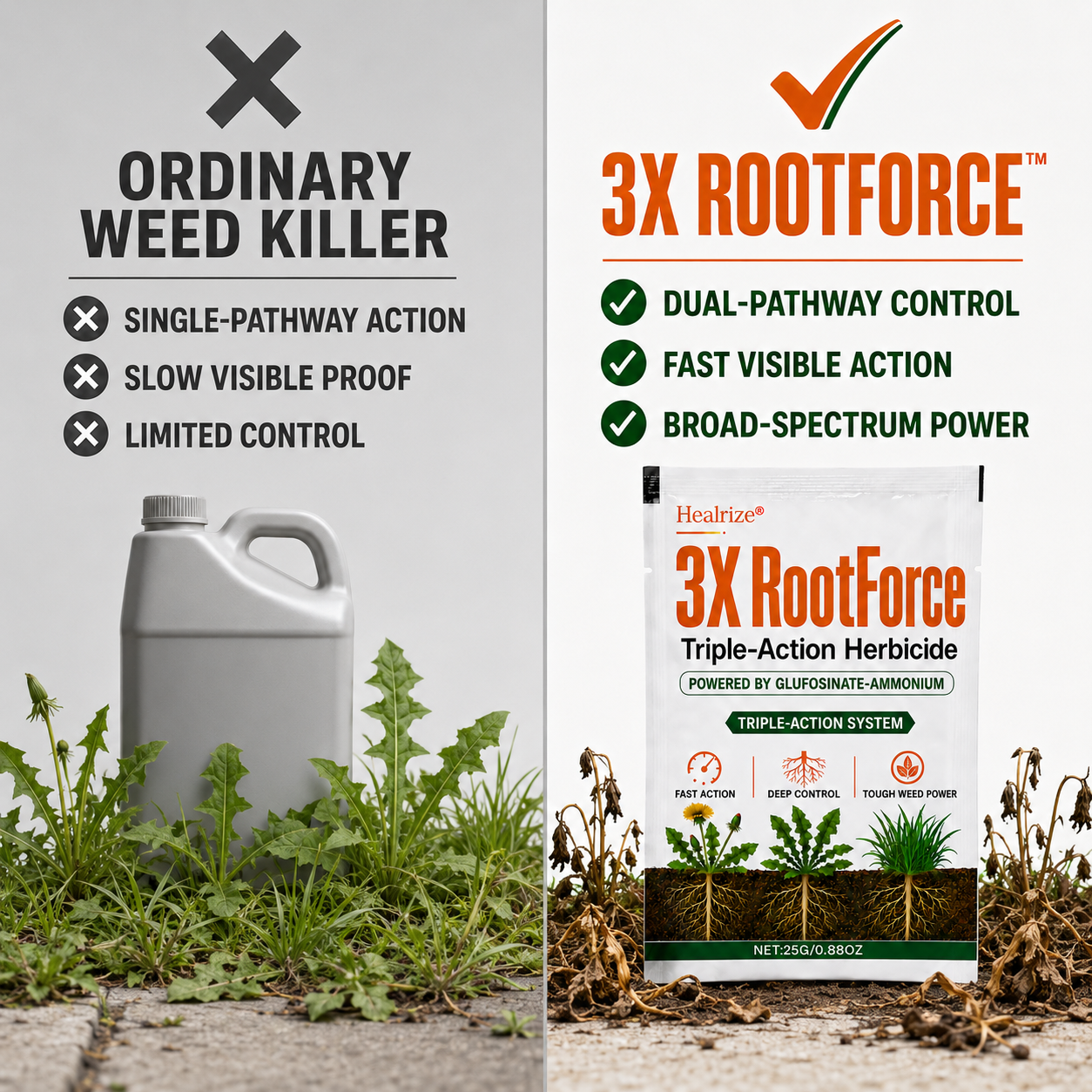 🍁Healrize® 3X RootForce Triple-Action Herbicide