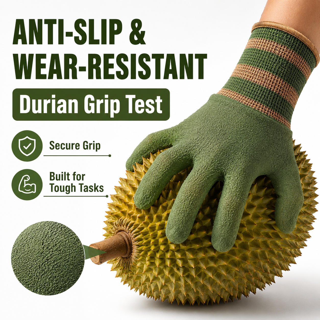 ⚡Sfrcord® Heavy-Duty Waterproof Gardening & Work Gloves with Anti-Slip Rubber Grip