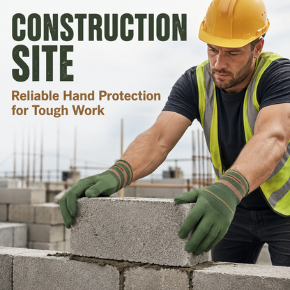 ⚡Sfrcord® Heavy-Duty Waterproof Gardening & Work Gloves with Anti-Slip Rubber Grip