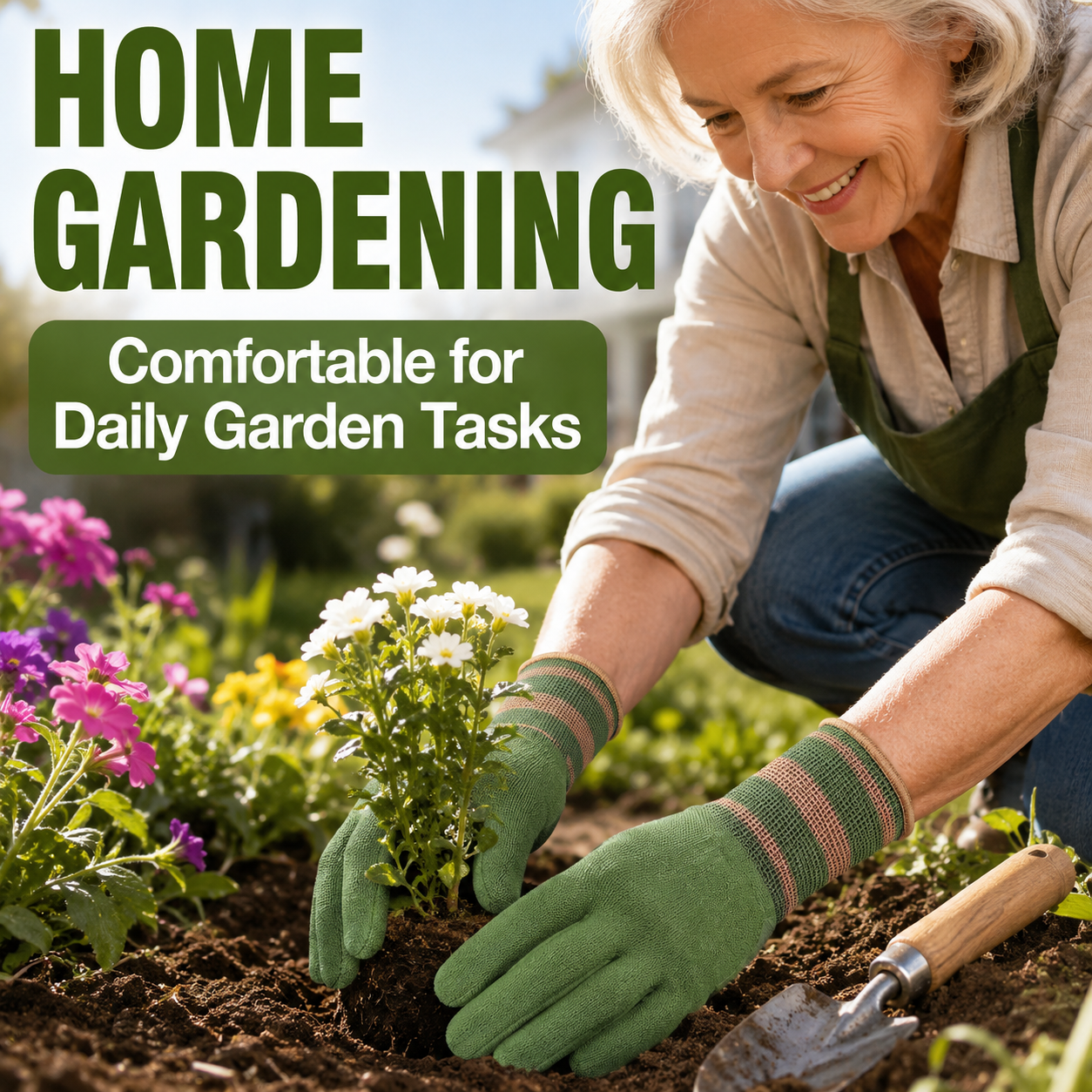⚡Sfrcord® Heavy-Duty Waterproof Gardening & Work Gloves with Anti-Slip Rubber Grip