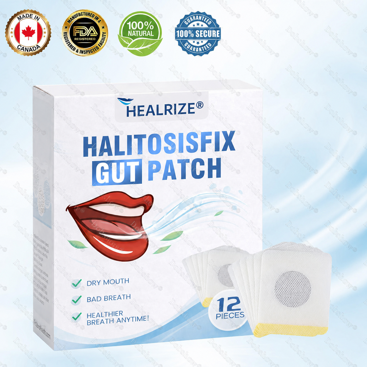 🍃Healrize® HalitosisFix Gut Patch | Target the Gut & Eradicate Bad Breath & 100% Natural